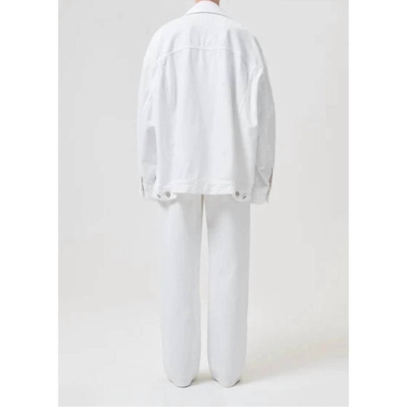 AGOLDE Wayne Denim Jacket in Baby Powder Size L - Picture 7 of 11